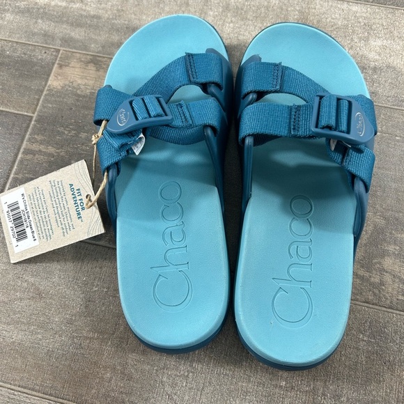 Chacos Chillos Slide Tinge Ocean Blue - Picture 2 of 7